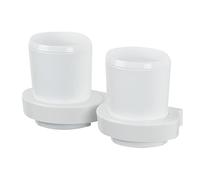 Spirella 10.10581 Cepillo de Dientes/Vaso Duo Limón Blanco/Blanco