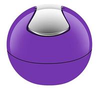 Spirella 10.14968 Bowl Shiny - Cubo de la Basura, Color Violeta y Plateado