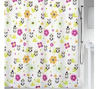 Spirella 10.18471 Textil-Duschvorhang Panda Life 180X200 cm Cortina de Ducha, Poliéster, Multicolor, 180 x 200 cm