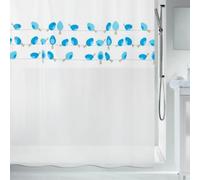 Spirella 10.18685 DV-PEVA Birdy Blue, 180X200 cm Cortina de Ducha, Azul, 180 x 200 cm