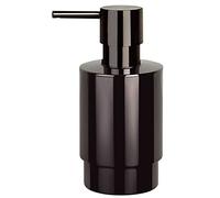 Spirella 14.2 x 7 x 6.5 cm, Negro colección Nyo, Dispensador de jabón líquido, Acero inoxidable