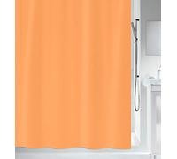 Spirella colección Primo, Cortina de Ducha Textil 180 x 180, 100% Polyester, Naranja