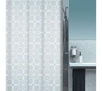 Spirella 240 x 180, Blanco colección Filigran, Cortina de Ducha Textil, 100% Polyester