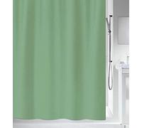Spirella 240 x 200, Verde colección Primo, Cortina de Ducha Textil, 100% Polyester