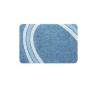 Spirella 55 x 55, Azul colección Curve, Alfombrilla de Ducha, 100% Polyester, Microfibra