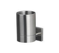 Spirella 6,5x9,5x10,5, Mate colección Nyo, Portacepillos de Dientes con sporte, Acero Inoxidable, Cromado