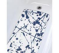 Spirella 7610583192455, Alfombrilla antideslizante para bañera, Adultos, Azul, Blanco, PVC, 710 mm, 360 mm