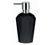 Spirella Accesorio SOBREMESA-Crystal-Black Opaque-DOSIFICADOR 1218131, Negro, Estandar