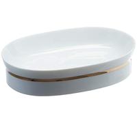Spirella Accesorio SOBREMESA Opera White/Gold PORTAOBJETOS 1209605, Blanco, Estandar
