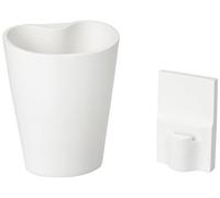 Spirella Accesorio SOBREMESA Venus Vaso White 1203595, Cristal, Blanco, Estandar