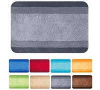 Spirella - Alfombra de baño Balance de poliéster - Antideslizante - 60 x 90 cm - Gris - Lavable a máquina a 40 °C - 90% poliéster - 10% acrílico - Comodidad y Seguridad