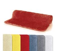 Spirella - Alfombra de baño de Microfibra Fino, Antideslizante, Secado rápido, Pelo de 25 mm, Lavable a máquina + Secar en Secadora - 60 x 90 cm - Rojo