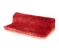 Spirella - Alfombra de baño de Microfibra Highland - Antideslizante, de Secado rápido y Lavable - 100% poliéster Suave y Duradero - Rojo - 60 x 90 cm