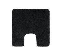 Spirella - Alfombra de baño de Microfibra Highland - Antideslizante, de Secado rápido y Lavable - 100% poliéster Suave y Duradero - Negro - 55 x 55 cm