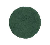 Alfombra de baño Spirella, tapete de baño, felpudo para ducha, microfibra de pelo alto | suave | antideslizante | apta para suelo radiante | 60 cm, redonda | verde oscuro