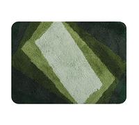 Spirella Alfombrilla de baño de Pelo Largo, Suave, Antideslizante, Adecuada para calefacción por Suelo Radiante, 40 x 60 cm, Color Verde
