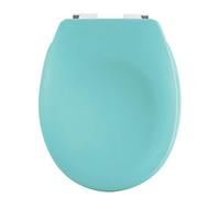 Spirella Asiento de Inodoro rígido Thermo con Freno de caída Neela Aqua - Bisagras ABS cromadas