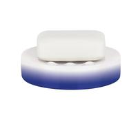 Spirella, Azul colección Tube, Bandeja para Pastilla de jabón, 11 x 11 x 2.6 cm, Porcelana