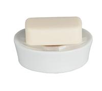 Spirella, Blanco colección MAX Light, Bandeja para Pastilla de jabón 3.5 x 10.5 x 10.5 cm, Porcelana