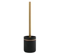 Spirella Bly - Escobilla de baño (Porcelana), Color Negro y Dorado