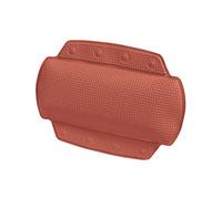 Spirella Cojín de baño Alaska Terracota Rojo con 8 ventosas, Antibacteriano, Antideslizante, 23 x 32 cm, Lavable, Fabricado en Alemania