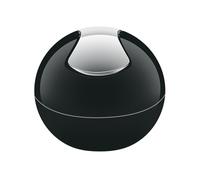 Spirella colección Bowl, Papelera Ø16 x 14 cm (1 Litro), Poliestirol, Negro