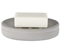 Spirella colección Cement, Bandeja para Pastilla de jabón 14x10x3 cm, Cerámica, Gris
