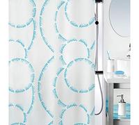 Spirella colección Claire, Cortina de Ducha Textil 180 x 200, 100% Polyester, Azul, poliéster, acqua, x cm
