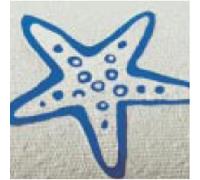 Spirella colección Concha, Alfombrilla de ducha 55 x 55,PVC,Azul