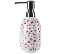 Spirella colección Eve, Dispensador de jabón líquido Ø8 x 18,6 cm (0,42 L), Porcelana, Rosa
