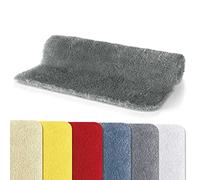 Alfombrilla de baño Spirella, pelo alto, color gris, 60 x 90 cm