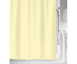 Spirella colección Primo, Cortina de Ducha Textil 180 x 200, 100% Polyester, Amarillo