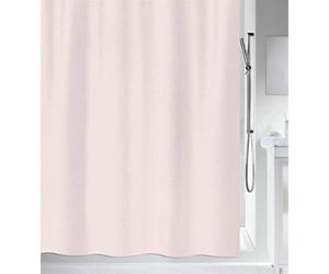 Spirella colección Primo, Cortina de Ducha Textil 180 x 200, 100% Polyester, Rosa