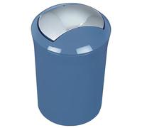 Spirella colección Sydney-Papelera de baño, 19x19x30 cm (5 L), Polyestireno, Azul