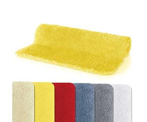 Spirella Collection Fino, Alfombrilla de baño, 100% Poliéster y Microfibra, Amarillo, 40 X 60