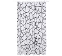 Spirella Cortina de Ducha Bizarre Silver (Lifestyle), 180 x 200 cm, poliéster, Gris, 200 x 180 cm