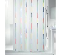 Spirella - Cortina de Ducha de poliéster Dario con 8 Ojales, Estilo Moderno - Material Impermeable - Resistente a la luz y al Agua - 180 x 200 cm - Multicolor