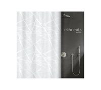 Spirella Cortina de Ducha Elements de poliéster Fores 180x200 cm Blanco