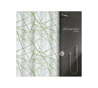 Spirella Cortina de Ducha Elements de poliéster Fores 180x200 cm Verde