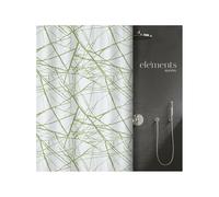 Spirella Cortina de Ducha Elements de poliéster Fores 240x180 cm Verde
