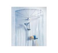 Spirella Cortina de Ducha PEVA con Forma de Paraguas - Diseño Elegante y práctico para el baño - Dimensiones 200x170cm - Transparente - Accesorio de baño