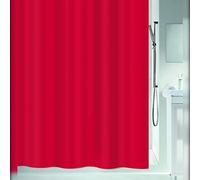 Spirella Cortina de Ducha poliéster Atlas 180x200 cm Rojo