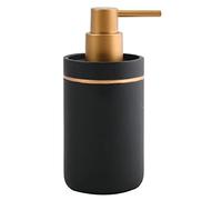 Spirella DISPENSADOR DE JABON BLY POLIRESINA, Cerámica, Dorado,Negro, Único
