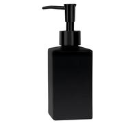Spirella - Dispensador de jabón cerámico Quadro - Elegante y práctico para tu baño - Fácil de llenar y Usar día a día - Negro Mate