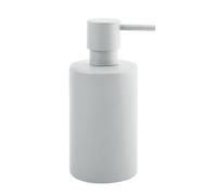 Spirella - Dispensador de Jabón en Tubo - con Bomba de Acero Inoxidable - Dispensador de Jabón Líquido - Porcelana - 300 ML - Resistente y Duradero - Blanco Mate