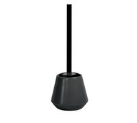 Spirella Escobilla de baño Joshua, gres, 13,5 x 38,5 cm, Limpieza eficaz, diseño Moderno y Acabado Elegante, fácil de Limpiar, Resistente y fiable, Color Negro