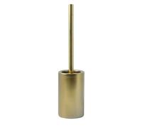 Spirella Escobillero con Soporte Cerámico Tubo Oro Mate