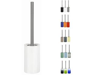 Spirella - Escobillero, Portaescobillas, Modelo Tubo - Permite una Limpieza Efectiva - Diseño Moderno y Acabado Elegante - Fácil de Limpiar - Resistente y Confiable - Blanco