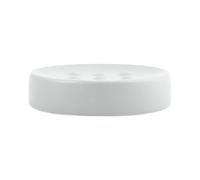 Spirella Jabonera con Aspecto de Piedra, decoración de baño, 11 x 11 x 3 cm, Color Blanco Mate