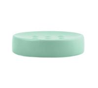Spirella Jabonera con Aspecto de Piedra, decoración de baño, Pastillero, Medidas: 11 x 11 x 3 cm, Color Verde Mate